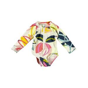 Tea Collection Tropical Oasis Rash Guard One Piece Swimsuit 3-6 Months